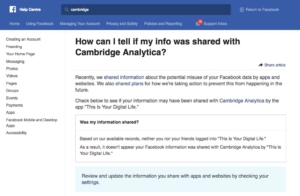 cambridge analytica