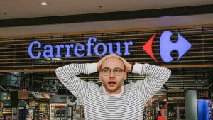 Caos al Carrefour