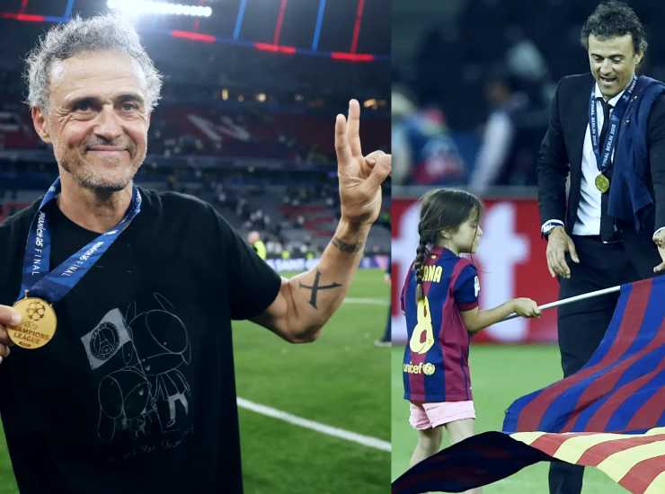 Luis Enrique e sua figlia